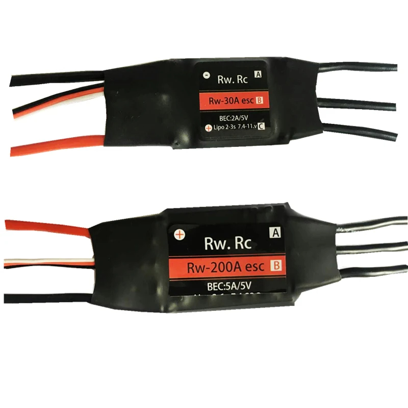 Rc Boat Brushless Motor - RW.RC 2-6s 30A/50A/70A/125A/200A ESC 5V/2A 5V/5A