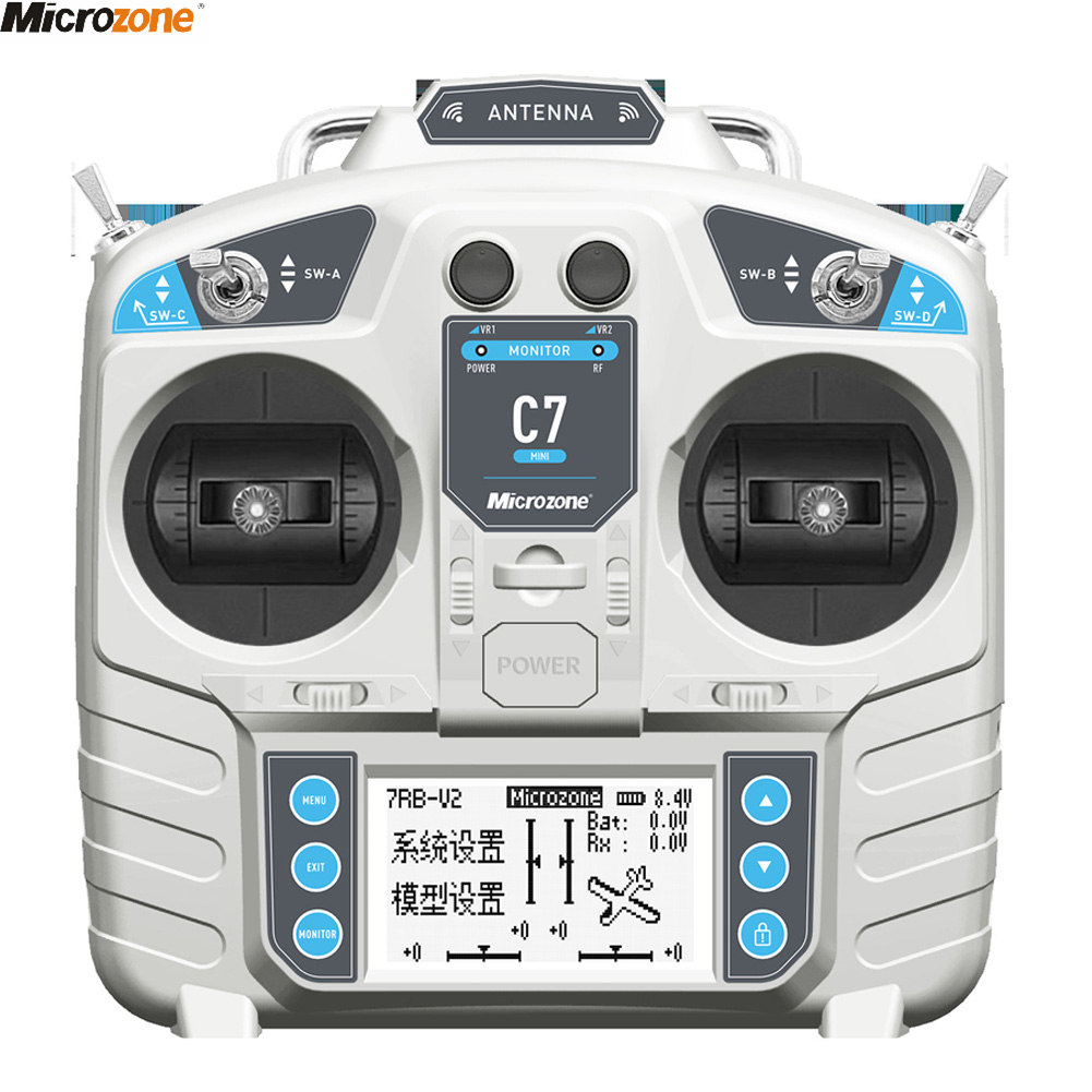 Drone Rc Receiver And Transmitter - MicroZone MC7 Pengendali C7 Pemancar MINI