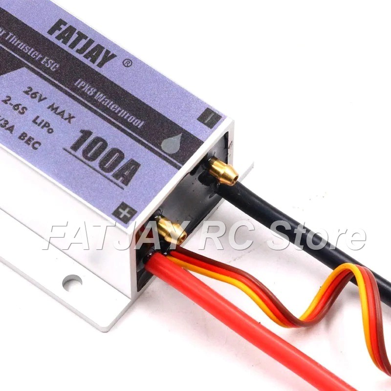 Rc Boat Brushless Motor - FATJAY 100A Pengontrol Kecepatan Elektronik Tanpa