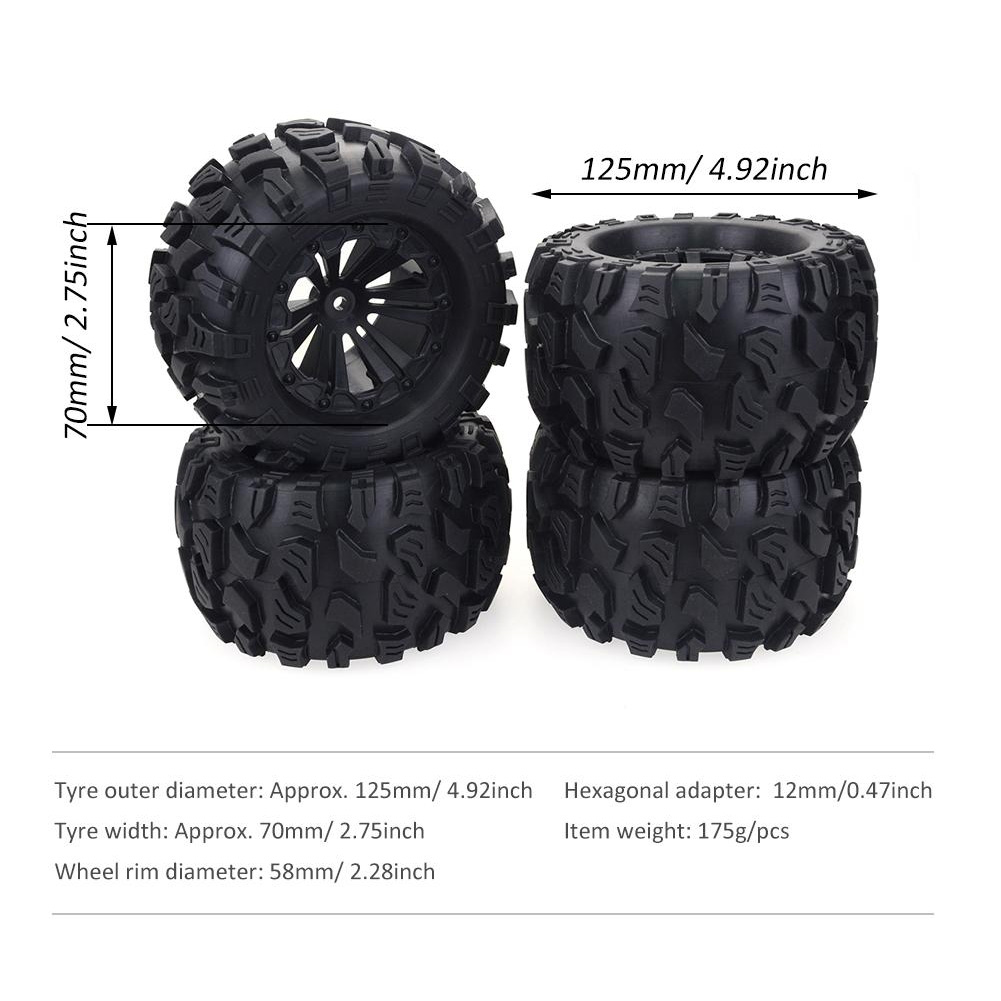 Rc Rock Crawler - ZD Racing 4 buah ban truk