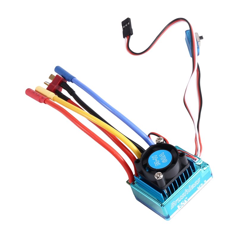 Rc Boat Brushless Motor - MACH-60A Pengendali Kecepatan ESC Tanpa Sikat