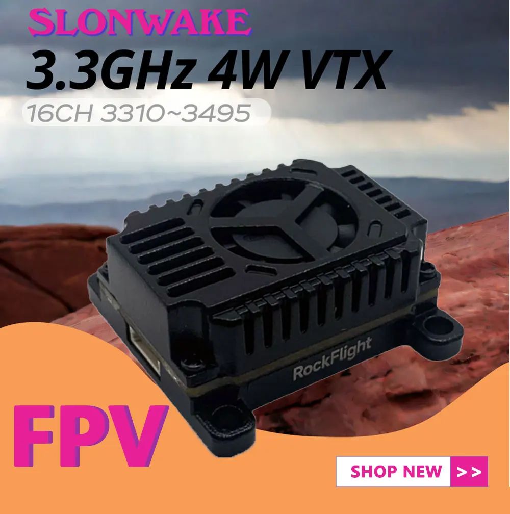 SLONWAKE FPV 3.3G 16CH 4000mW  - Drone Rc Receiver And Transmitter ulasan dan harga
