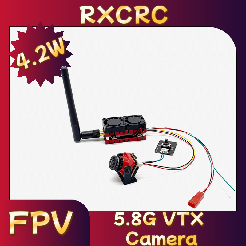RXCRC 5.8G 48CH 4.2W Pemancar  - Drone Rc Receiver And Transmitter ulasan dan harga
