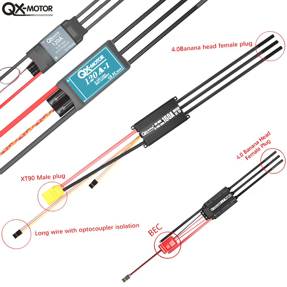 QX-MOTOR Seri ESC Tanpa Sikat  - Rc Boat Brushless Motor ulasan dan harga