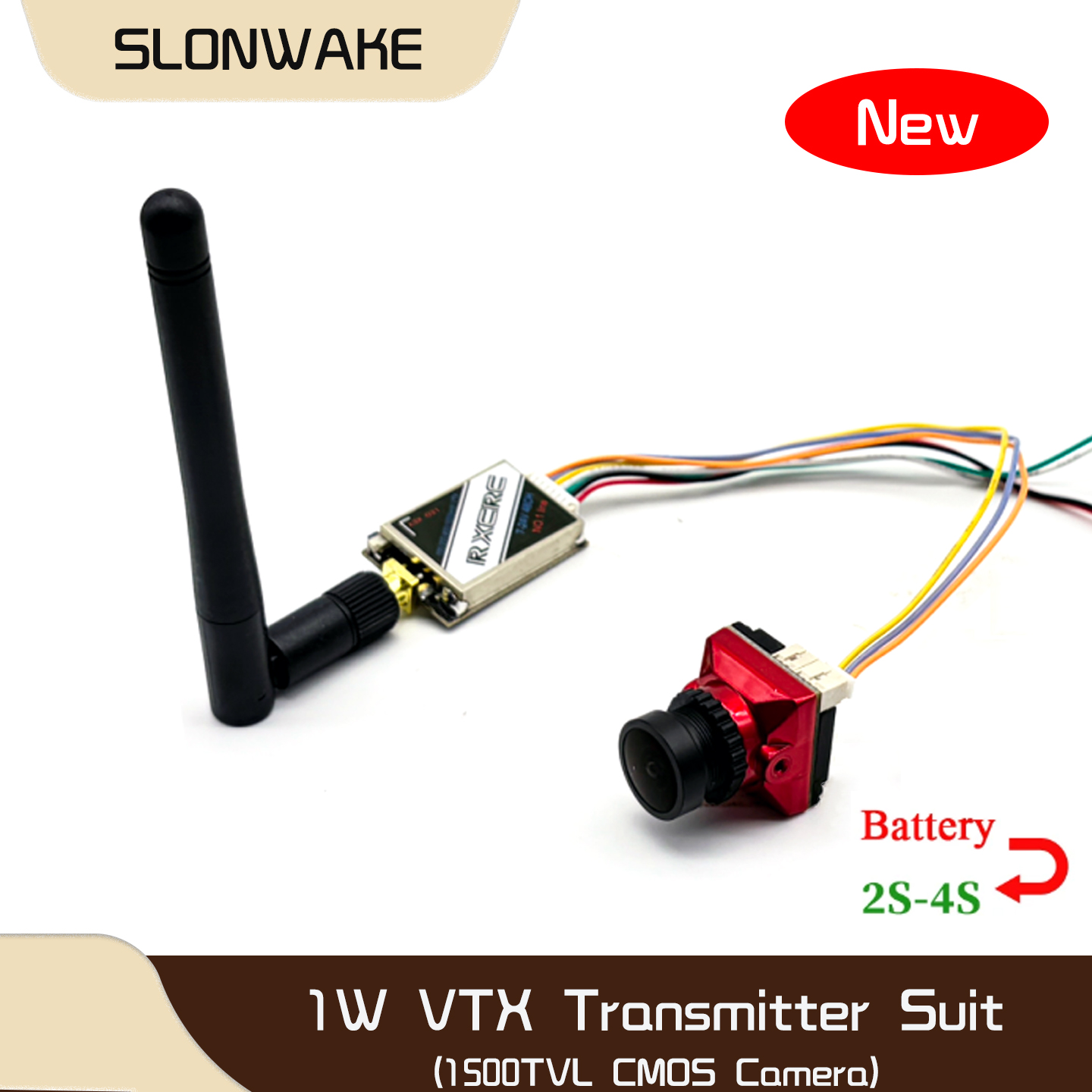 SLONWAKE 5.8G 48CH 1W VTX 100/ - Drone Rc Receiver And Transmitter ulasan dan harga