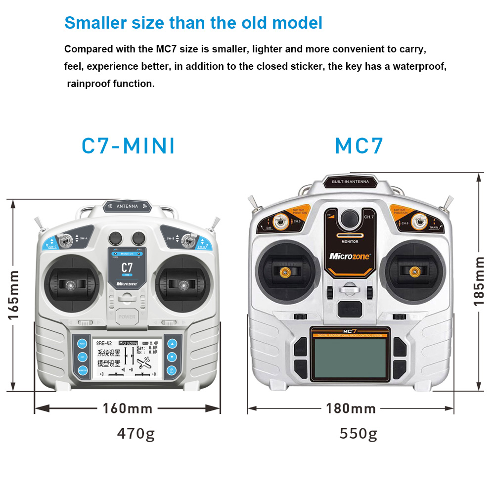 MicroZone MC7 Pengendali C7 Pe - Drone Rc Receiver And Transmitter ulasan dan harga