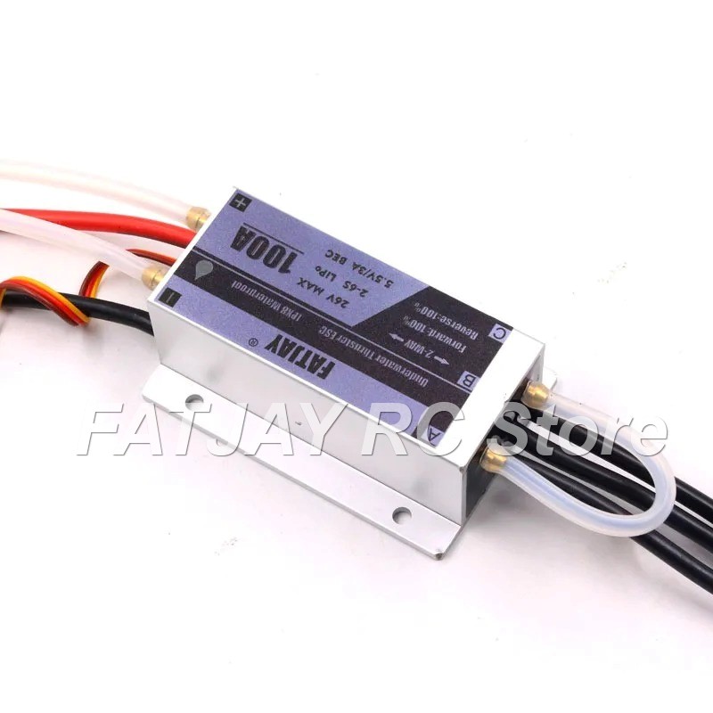 FATJAY 100A Pengontrol Kecepat - Rc Boat Brushless Motor ulasan dan harga