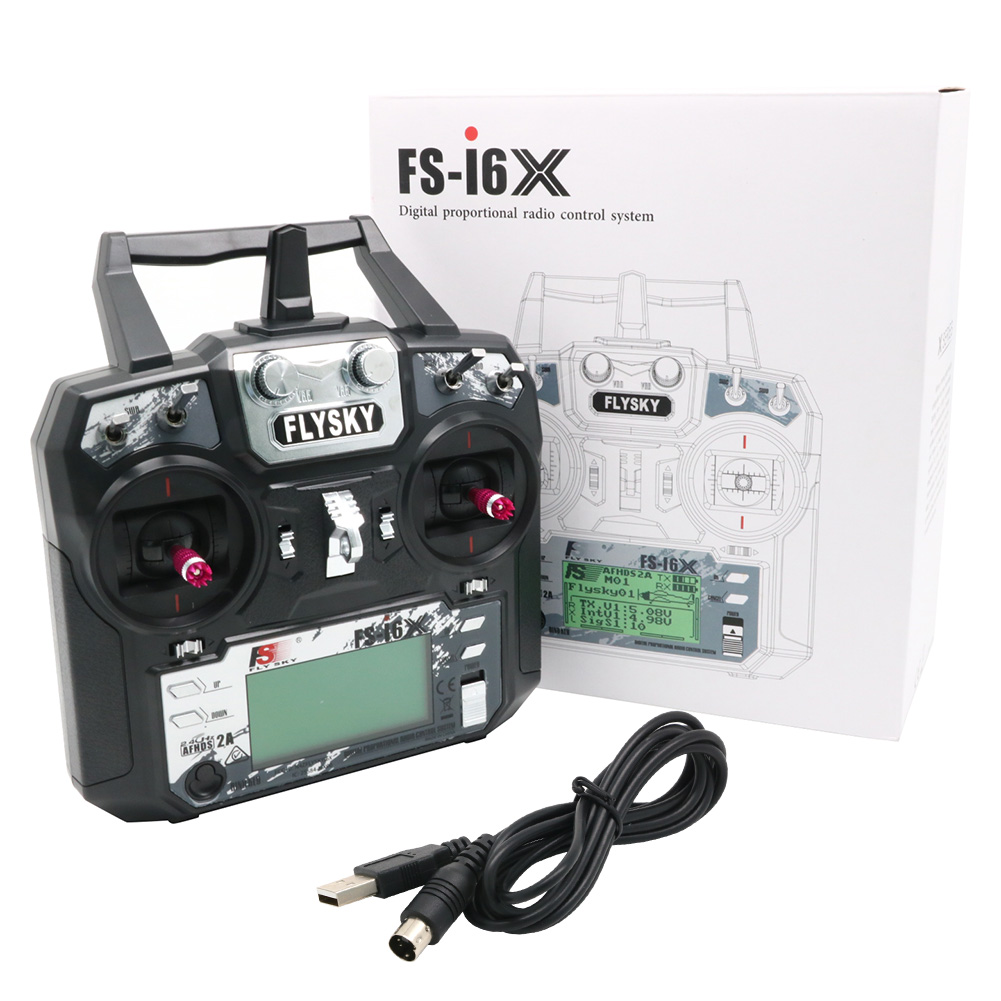 FLYSKY FS-i6X FS i6X 10CH 2.4G - Drone Rc Receiver And Transmitter ulasan dan harga